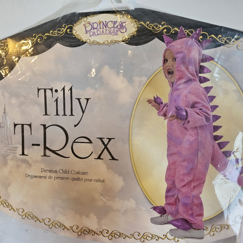 Tilly T-Rex Purple ish Pink Costume